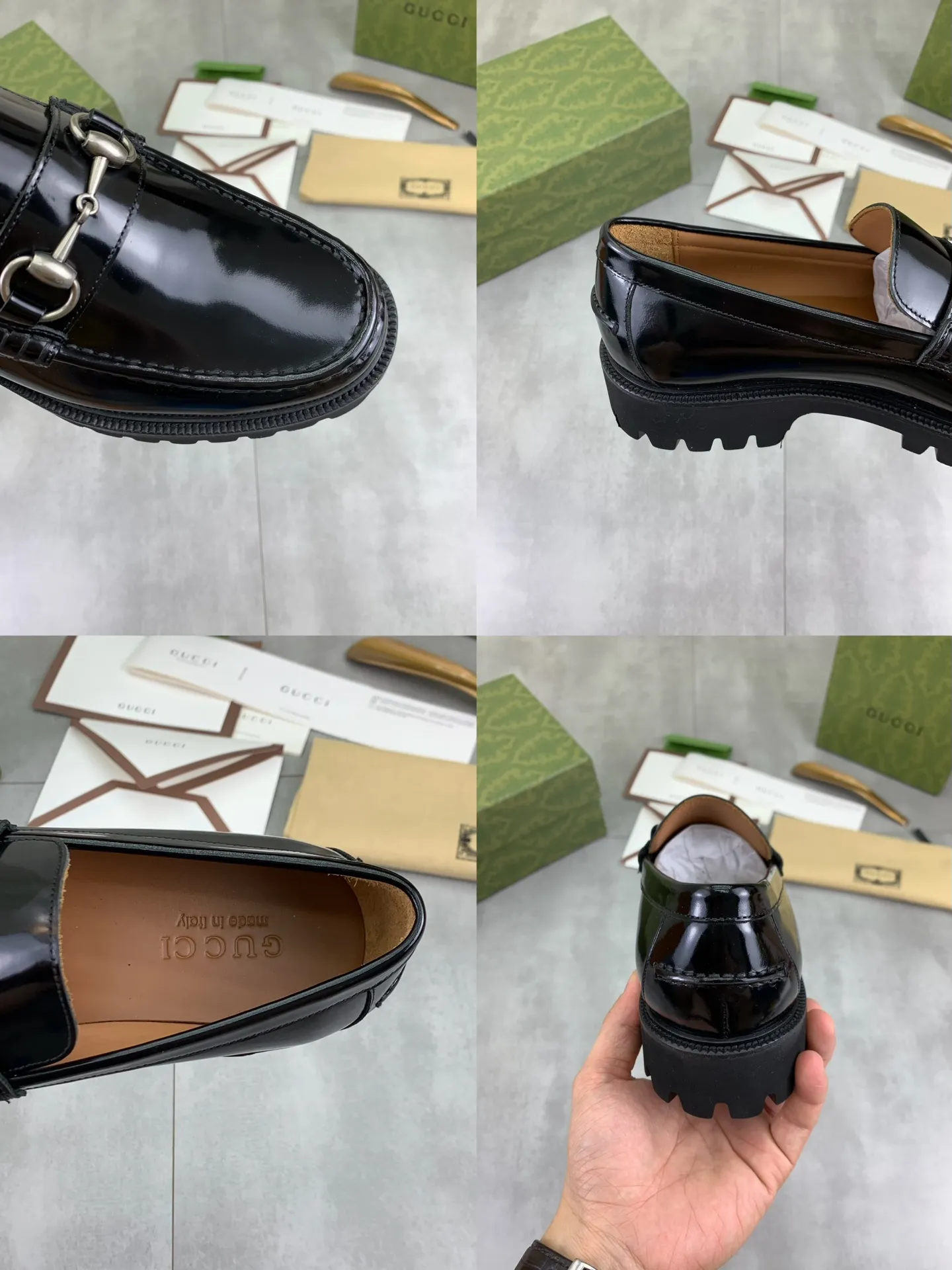 Factory price P840 💰💎💎💎Top version (original foam outsole) Brand: [GUCCi] Gucci's new business formal casual leather shoes Standard code: Men's size 39–45 (38 needs to be customized) Grade: Same style as the official website Original order quality Materials: Original open-edge beaded calfskin Water-dyed cowhide lining Original lightweight foam outsole Style category: Men's fashion Formal casual leather shoes, slip-on men's shoes series, young and fashionable, European and American trends, British style, casual matching, comfortable feet, color: multiple colors available, actual picture